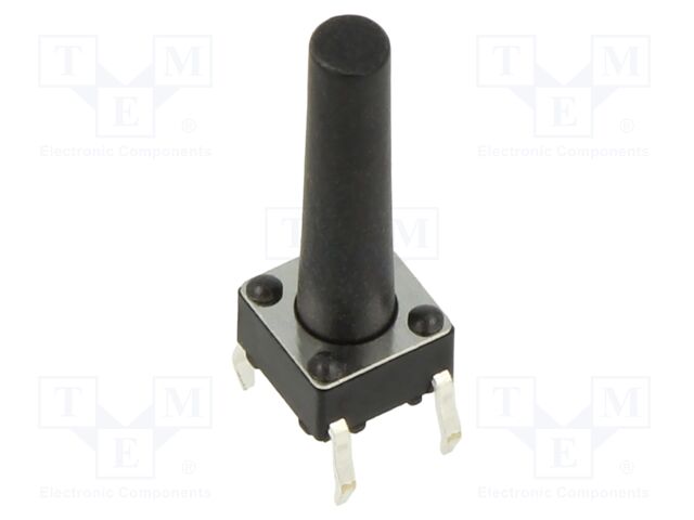 Microswitch TACT; SPST; Pos: 2; 0.05A/12VDC; THT; 1.57N; 6x6x3.5mm