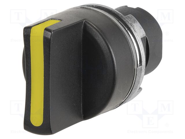 Switch: rotary; 22mm; Stabl.pos: 4; black; none; IP65; prominent