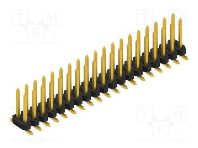 Connector: pin strips; pin header; male; PIN: 38; 2mm; SMT; 2x19
