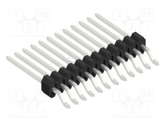 Connector: pin strips; pin header; male; PIN: 12; 1.27mm; SMT; 1x12