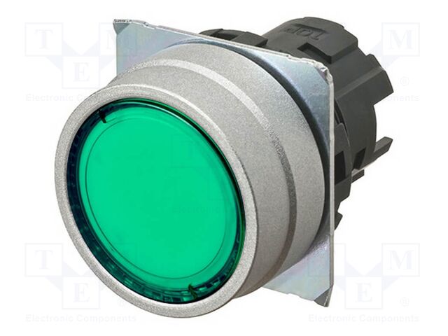 Switch: push-button; 22mm; Stabl.pos: 1; flat; Pos: 2