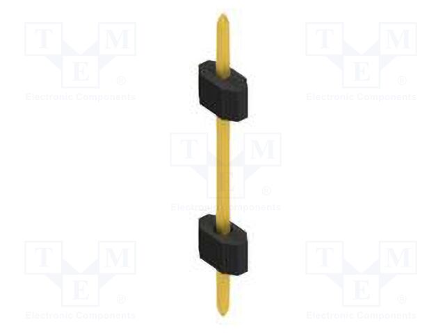 Connector: pin strips; pin header; male; PIN: 1; 1.27mm; THT; 1x1