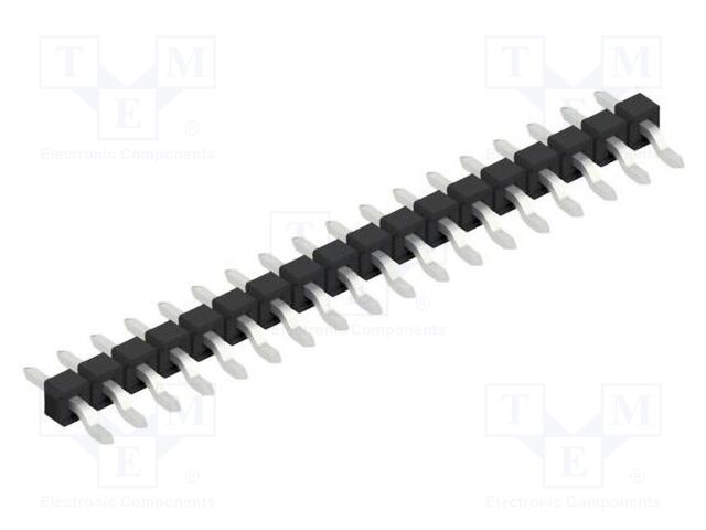 Connector: pin strips; pin header; male; PIN: 18; 2.54mm; SMT; 1x18