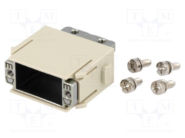 Connector: HAN; module; male; Han Modular D-Sub; straight; 5A; 50V