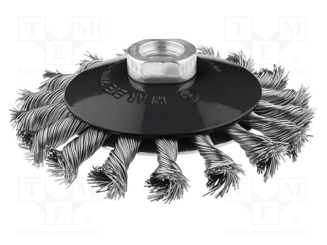 Tool accessories: wheel brush; steel; 115mm; Thread: M14
