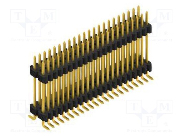 Connector: pin strips; pin header; male; PIN: 44; 1.27mm; SMT; 2x22