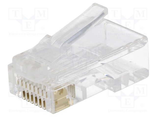 Plug; RJ45; PIN: 8; Layout: 8p8c; IDC,crimped; for cable