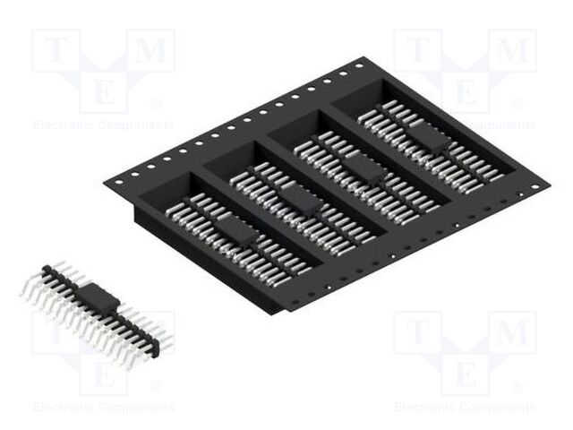 Connector: pin strips; pin header; male; PIN: 34; 2mm; SMT; 2x17