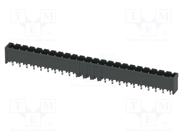 PCB headers, nominal cross section: 2.5 mm2, color: black, n
