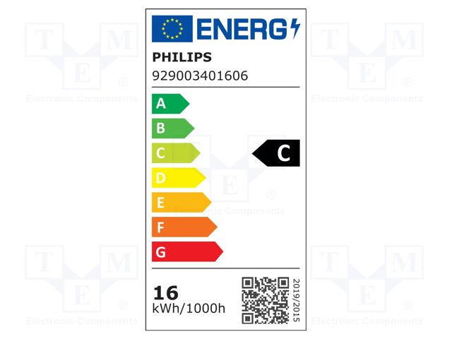 LED strip; W: 49.5mm; L: 172.2mm; No.of diodes: 12; CRImin: 70; 4000K