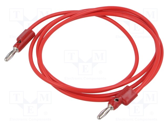 Test lead; 60VDC; 30VAC; 15A; Len: 1.524m; red; Series: B