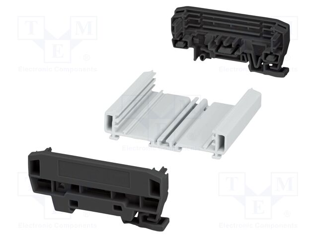 Enclosure: for DIN rail mounting; Y: 92.3mm; X: 83.8mm; Z: 39.45mm