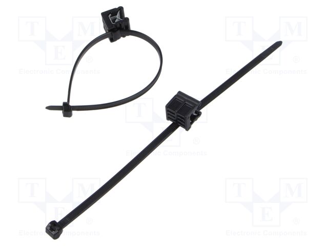 Cable tie; with fixing lugs,with fixing for edges