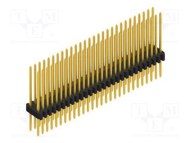 Connector: pin strips; pin header; male; PIN: 56; 1.27mm; THT; 2x28