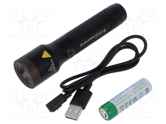 Torch: LED; waterproof; No.of diodes: 1; 25h; L: 123mm; 500lm; Ø: 29mm