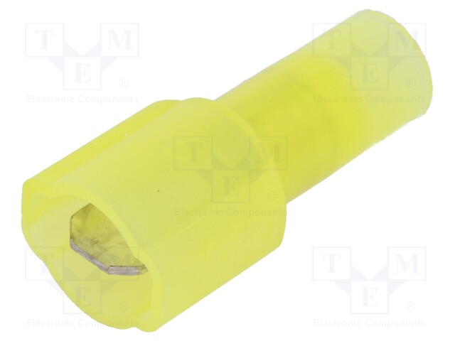 Terminal: flat; 6.4mm; 0.8mm; male; crimped; for cable; insulated