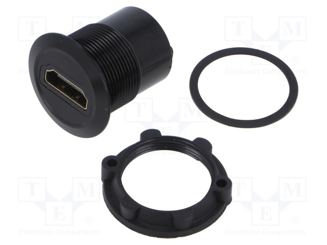 Adapter; for panel mounting,rear side nut; Thread: M22; 1÷10mm