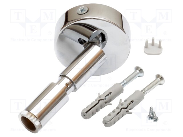 Joint holder; chromium plated; 100mm; brass,steel