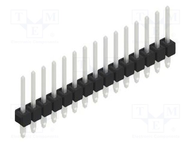 Connector: pin strips; pin header; male; PIN: 15; 2.54mm; THT; 1x15