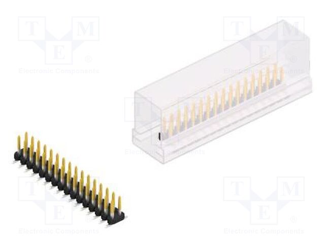 Connector: pin strips; pin header; male; PIN: 32; 2mm; SMT; 2x16