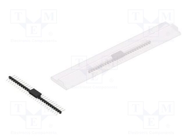 Connector: pin strips; pin header; male; PIN: 27; 2mm; SMT; 1x27