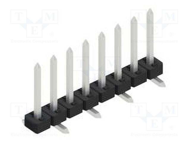 Connector: pin strips; pin header; male; PIN: 8; 2mm; SMT; 1x8; 100V