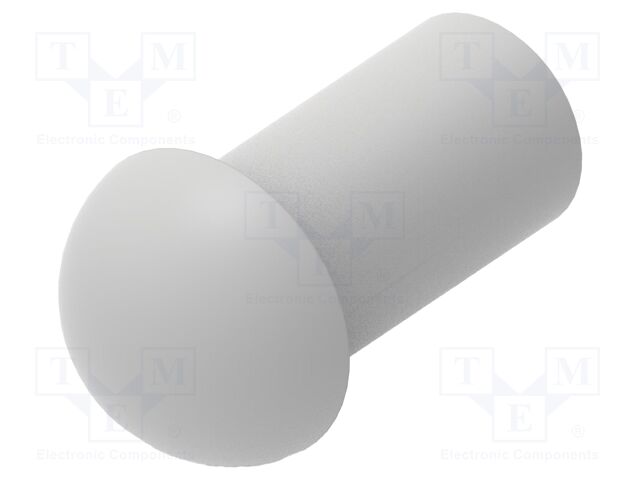 Stopper; polyamide; light grey; L: 12mm; -20÷100°C; Entrelec
