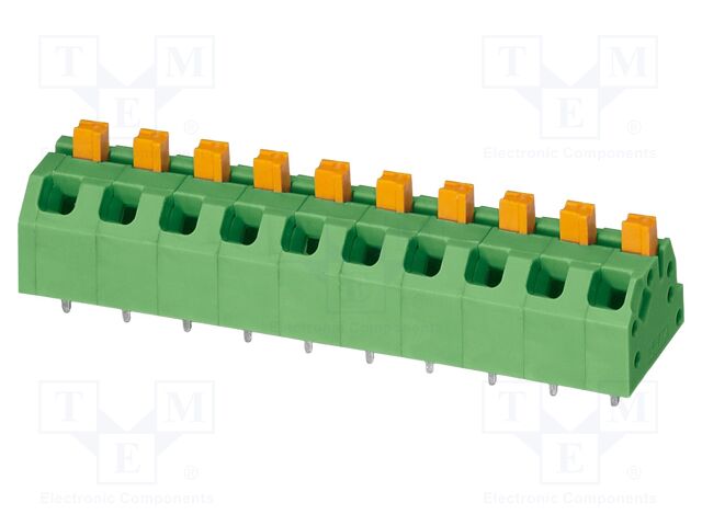 Connector: PCB terminal block; terminal; SPTAF 1; 16A; 320V; green
