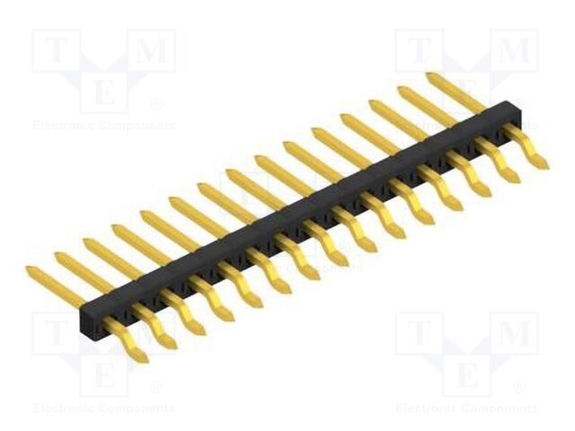 Connector: pin strips; pin header; male; PIN: 15; 2mm; SMT; 1x15