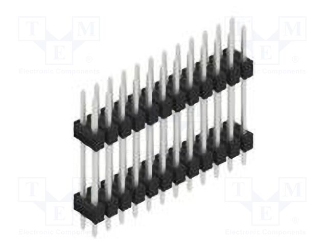 Connector: pin strips; pin header; male; PIN: 24; 2.54mm; THT; 2x12