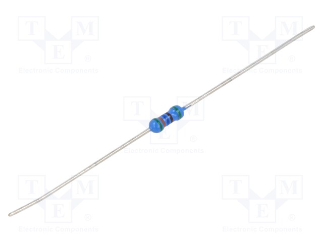 Resistor: metal film; THT; 5.36kΩ; 250mW; ±0.5%; 6.3x2.3mm; axial