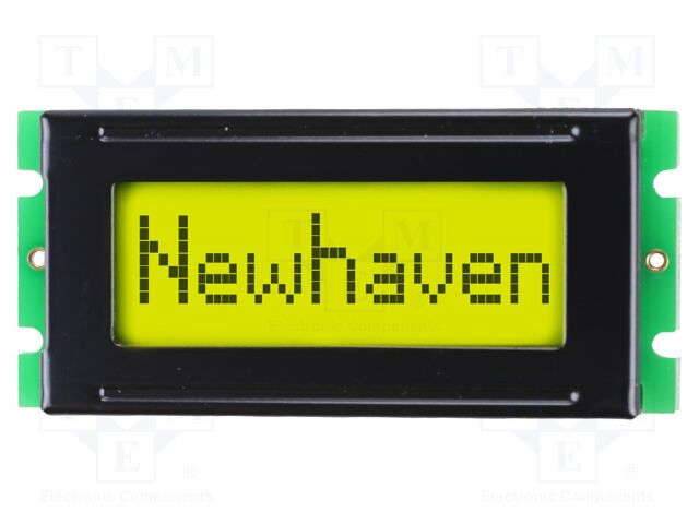 Display: LCD; STN Positive; 8x1; yellow-green; 53x25mm; LED; 2x7