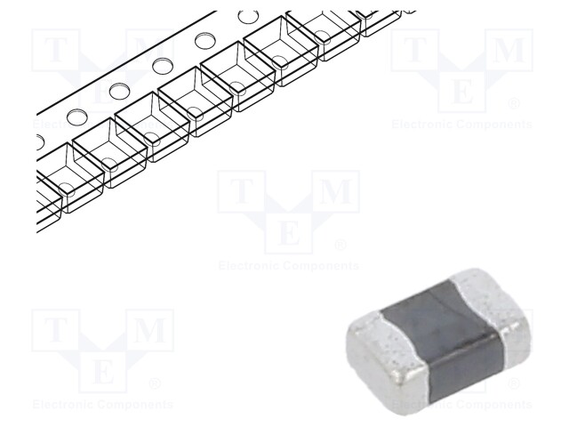 Ferrite Bead, 0805 [2012 Metric], 30 ohm, 6 A, MPZ Series, 0.01 ohm, ± 10ohm