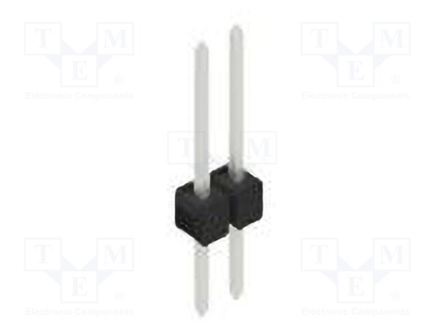 Connector: pin strips; pin header; male; PIN: 2; 2.54mm; THT; 1x2