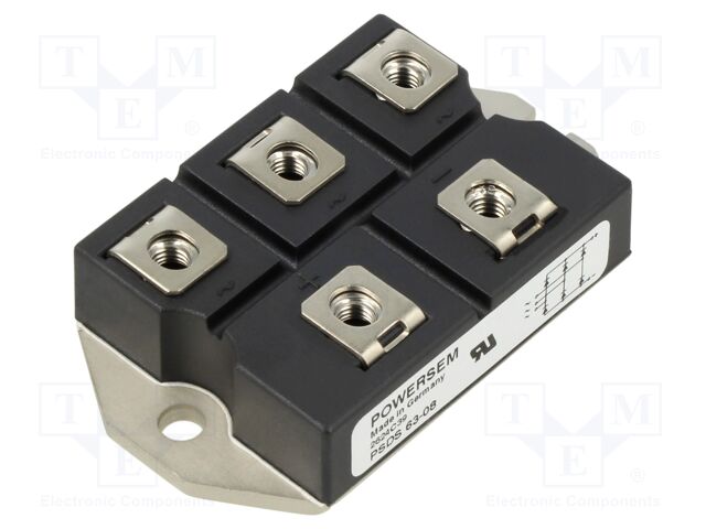 Bridge rectifier: three-phase; Urmax: 800kV; If: 75A; Ifsm: 900A