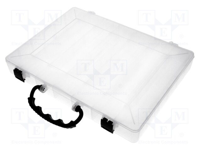 Container: compartment box; transparent; polypropylene