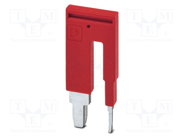 Bridge; PA; L: 3mm; ways: 2; W: 12.9mm; H: 29.9mm; Body: red