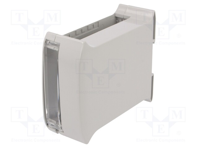 Enclosure: for DIN rail mounting; ABS