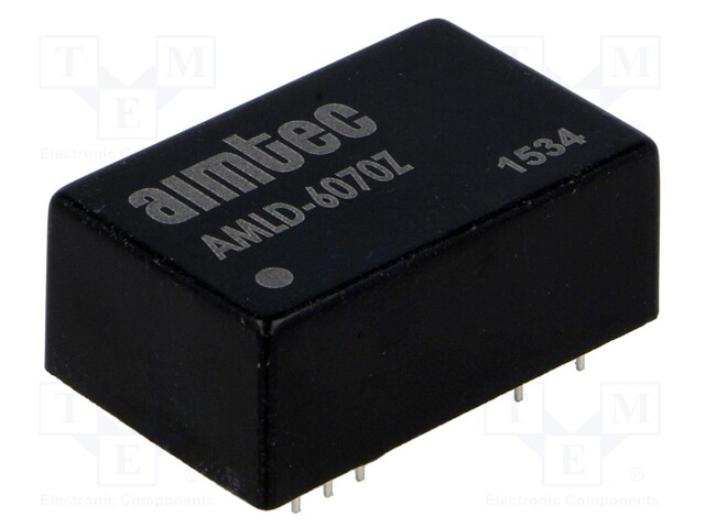 Converter: DC/DC; Uin: 7÷60V; Uout: 2÷57VDC; Iout: 700mA; DIP24