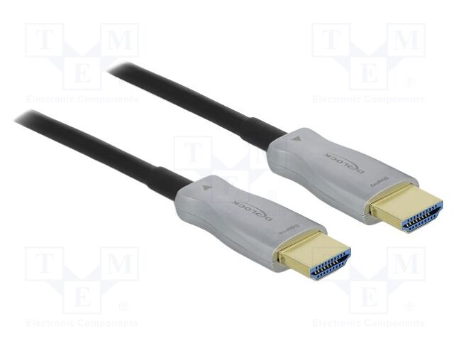 Cable; HDMI plug,both sides; HDMI 2.0,High Speed,optical; black