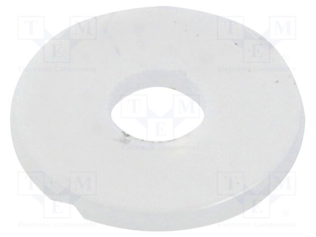 Washer; round; D=10mm; h=0.8mm; polyamide; natural