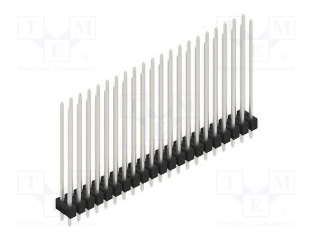 Connector: pin strips; pin header; male; PIN: 42; 2.54mm; THT; 2x21