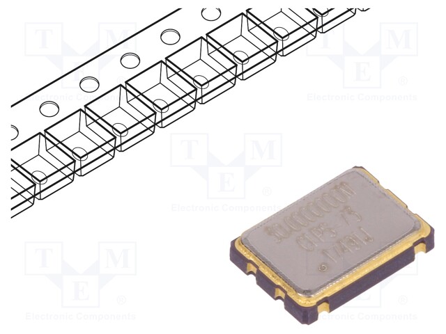 Generator: quartz; 30MHz; SMD; 3.3V; ±50ppm; 0÷70°C; 7.2x5.2x1.8mm