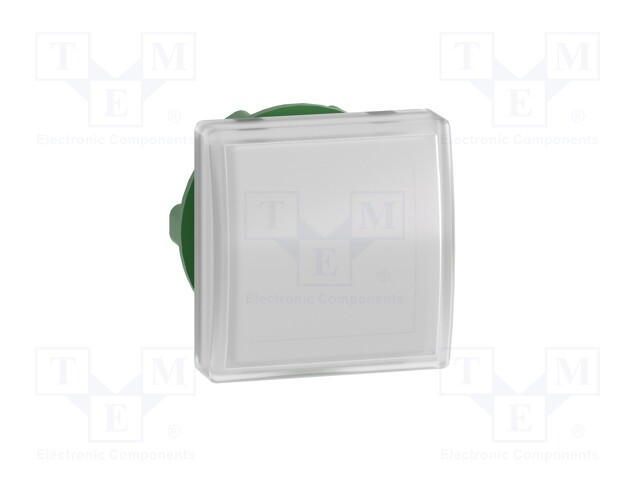 Indicator Lens, White, Square, 22 mm, Pilot Light Head