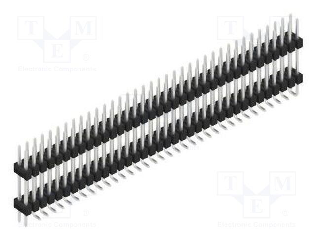 Connector: pin strips; pin header; male; PIN: 72; 2.54mm; SMT; 2x36