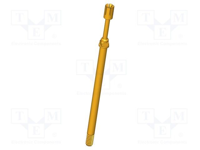 Test needle; Operational spring compression: 4mm; 5A; Ø: 2mm; 0.8N