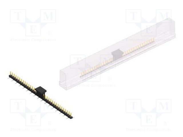 Connector: pin strips; pin header; male; PIN: 34; 2mm; SMT; 1x34