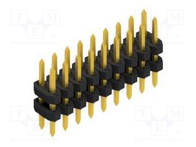 Connector: pin strips; pin header; male; PIN: 18; 2mm; THT; 2x9; 100V