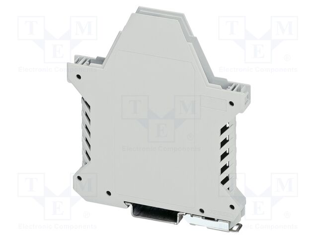 Enclosure base; with FE contact; grey; UL94V-0; ME 12,5; Y: 99mm