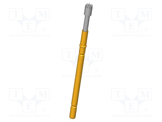 Test needle; Operational spring compression: 4mm; 5A; Ø: 2mm; 0.6N